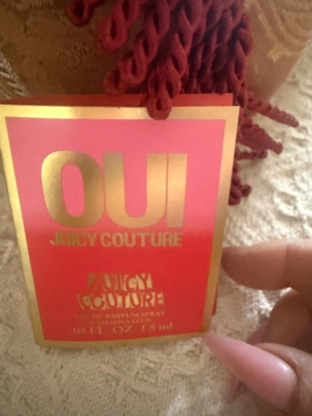 OUI Juicy Couture Pink, Cosmic Kylie Jenner, Flower Bomb- Viktor & Rolf Samples